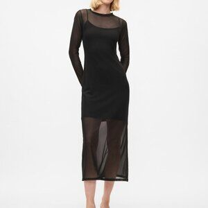 Gap Mesh Midi Dress NWT
